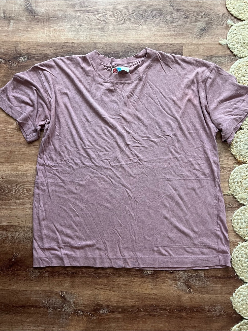 Free People Essential Extreme Tee Mini Dress Size Small RT $40 Mauve